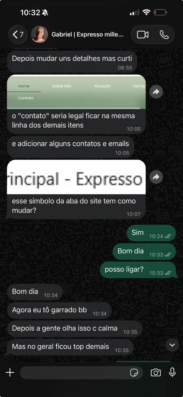 Depoimento de cliente